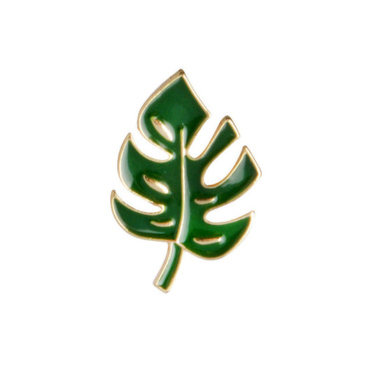Leaf Metal Brooch Pin